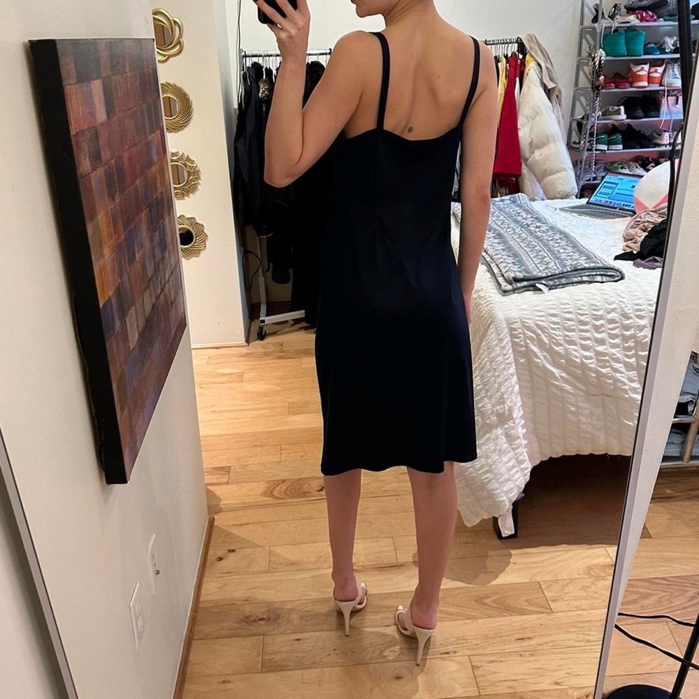 Dressbarn Navy blue midi slip - Picture 3 of 7